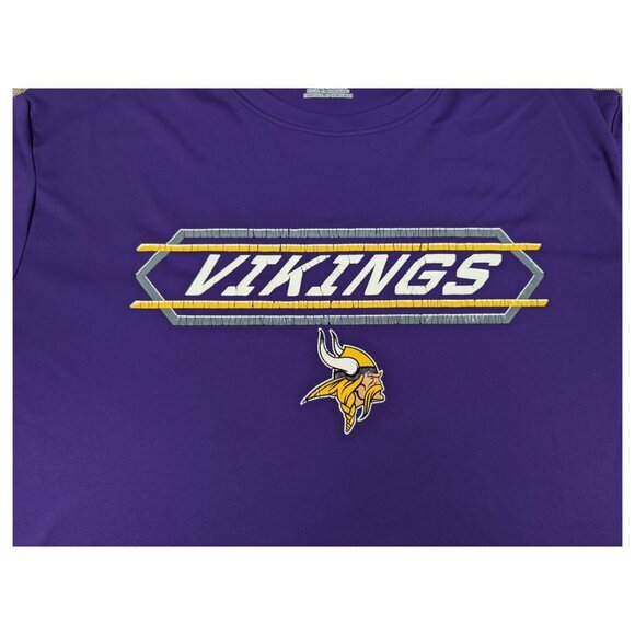 Mens Y2K NFL Team Apparel TX3‎ Cool Minnesota Vikings Short Sleeve Shirt 2XL - Picture 2 of 8